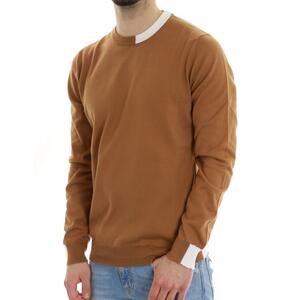 MAGLIA CONTRASTI +39MASQ TABACCO